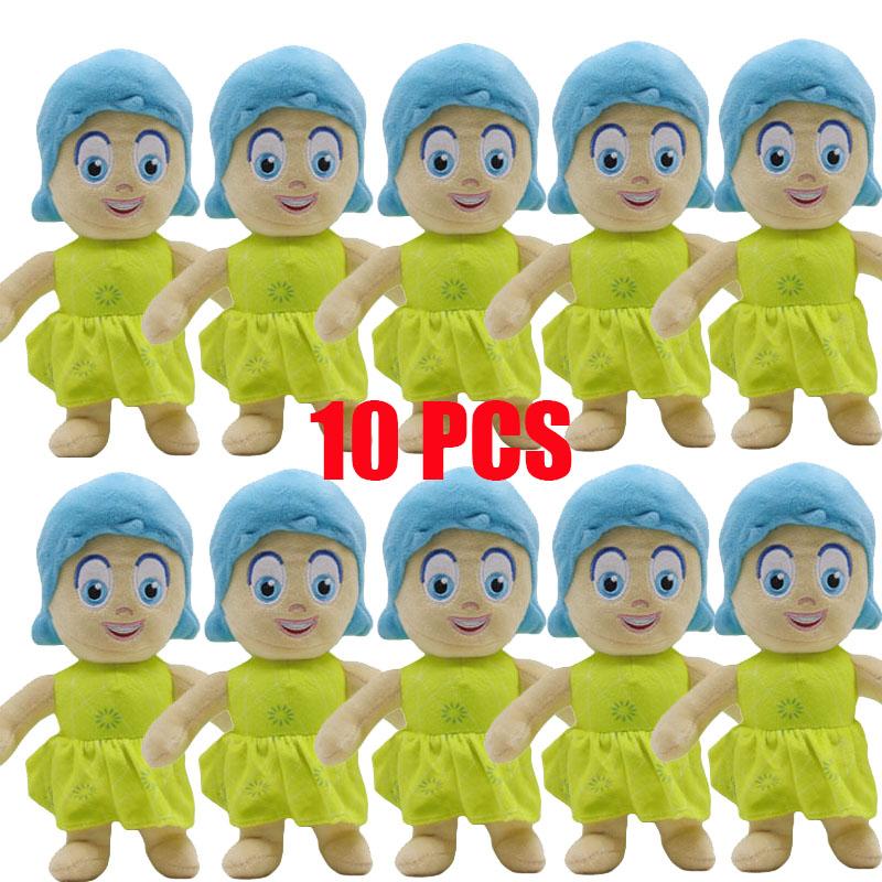 10style 21-26cm Inside Out Cartoon Characters Bing Bong Joy Sadness Anger Disgust Fear Plush Playthings Doll Presents Ideal for Children