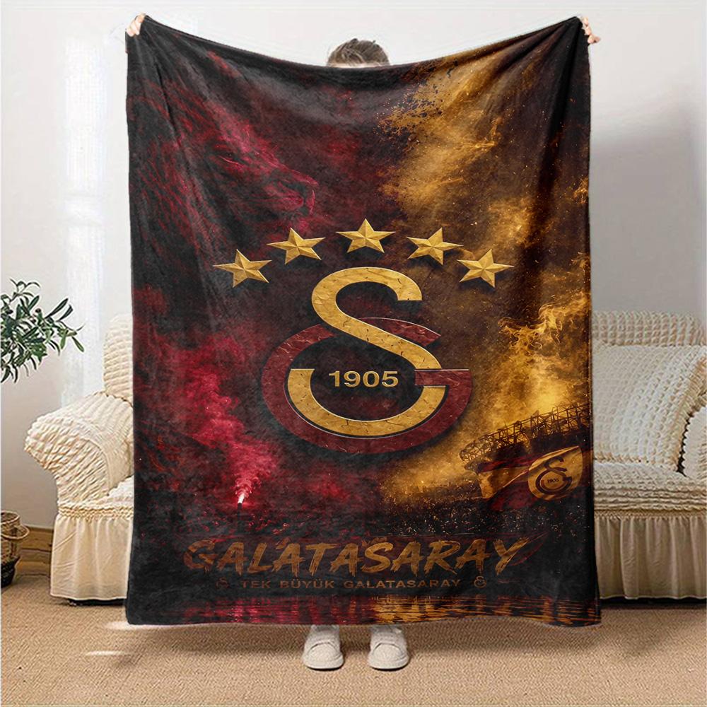 Galatasaray S.k Blanket Ultra-Soft Suitable for Office Chair Bed Office All-Season Use Stylish Decor Gift for Travel Home Birthdays