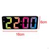 Colorful Big Screen Electronic Clock with Snooze Battery Operated Calendar Plug Dimmer for Tabletop