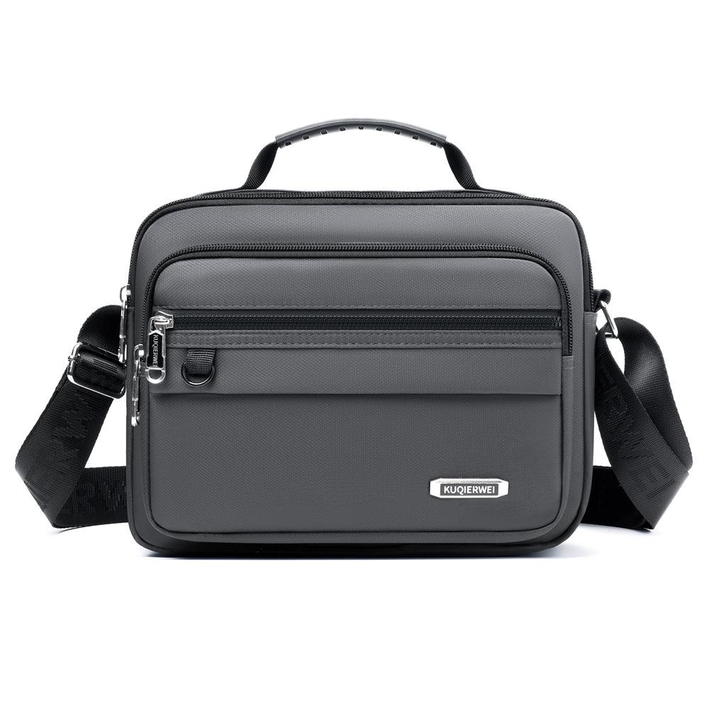 Mens Oxford Crossbody Messenger Bag Waterproof Business Shoulder Satchel Multi Pocket Purse