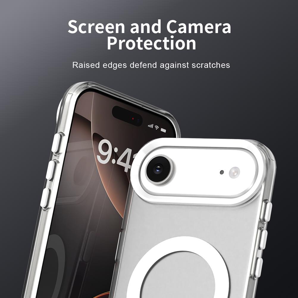 Pour iPhone 17 Air Pour Coque Charge Sans Fil Magnétique Funda iPhone 17 16 15 Pro Max Coque Housse de Téléphone Mate Transparente iPhone 17 Air