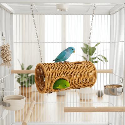 Bite Resistant Woven Bird Nest Ventilated Cooling Bird Cage Hammock Durable Hanging Hammock Bed for Hamsters Parrots