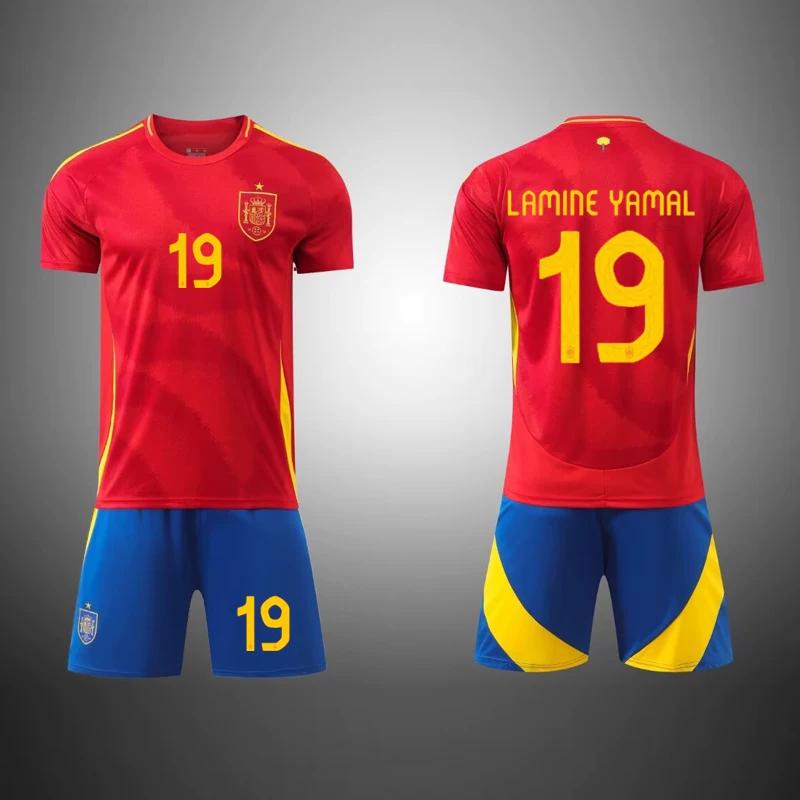 2024 Spain Football Jerseys Red #19 L