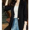 Women's High-End Coffee Color Suit Jacket – Spring/Autumn 2025 New Style, Petite Casual Blazer
