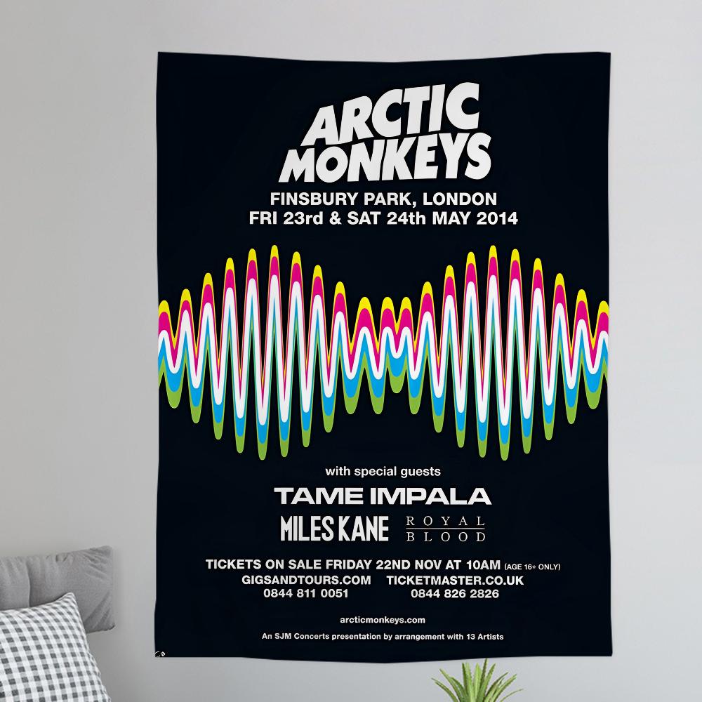 AArctic MMonkeys Rock Band Music Colorful Tapestry Wall Hanging Bohemian Wall Tapestries Mandala Wall Hanging Sheets