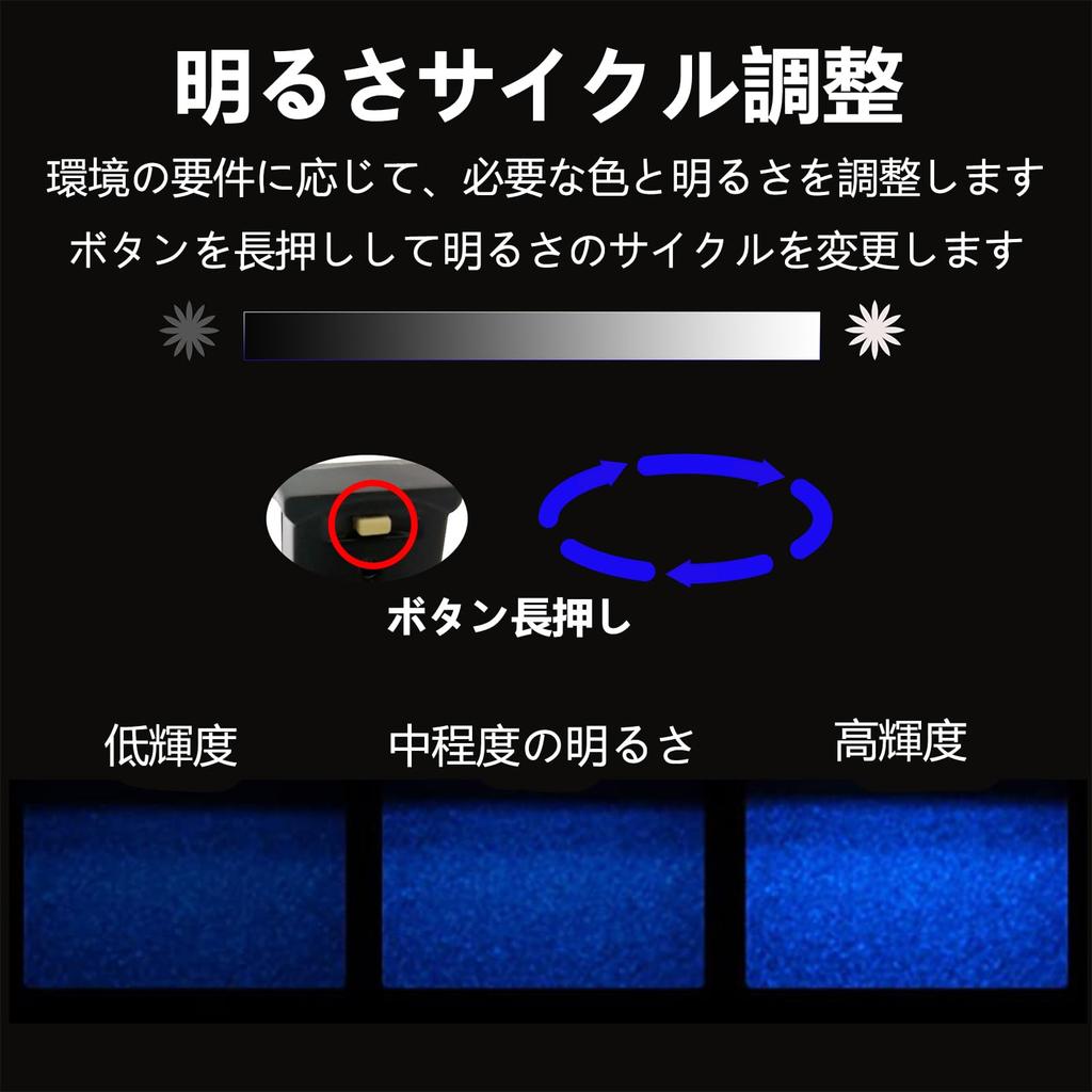USB Light, Mini LED Car Light, RGB, 7 Colors, Switching