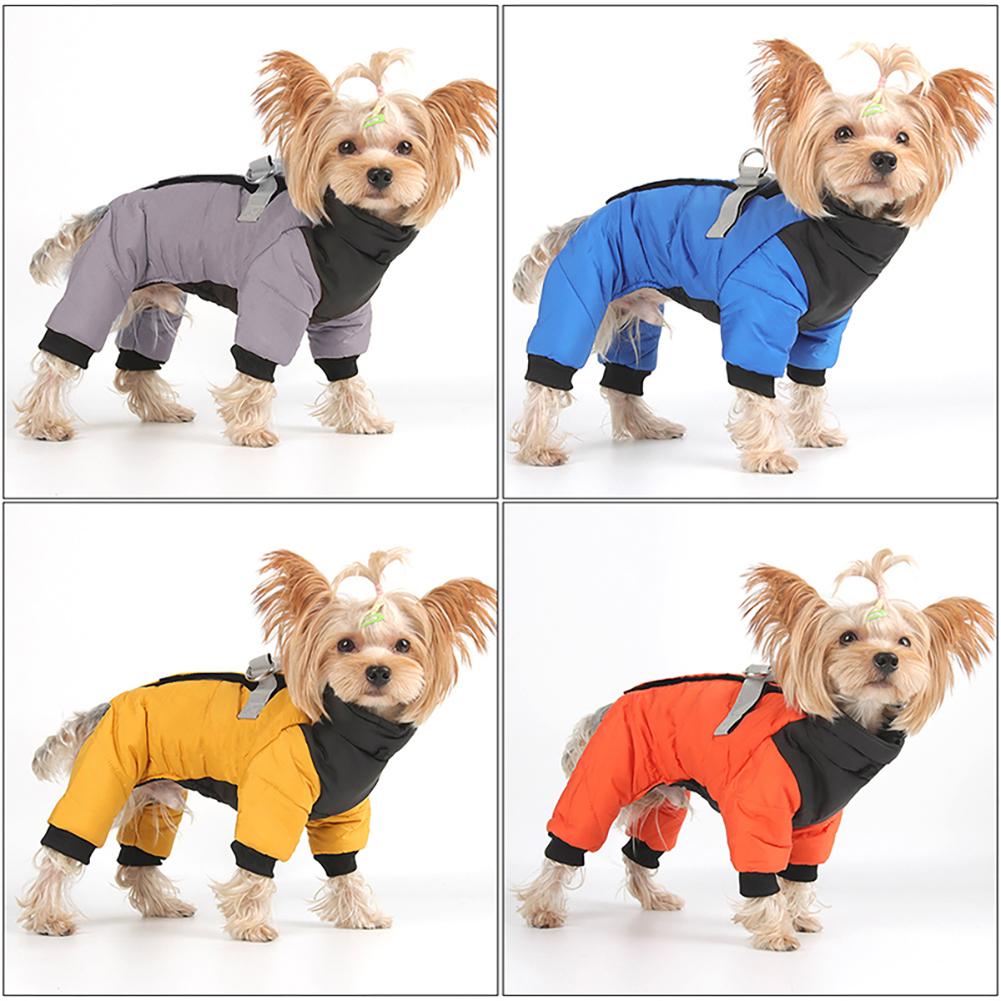 Waterproof Small Dog Clothes Winter Dog Coat With D Ring Warm Pet Clothing for Medium Dogs Puppy Jacket Chihuahua Poodle Costume