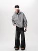 Men's Heavyweight Half-Zip Hoodie: Trendy Spring/Autumn High Street Design, Versatile for Sports & Couples