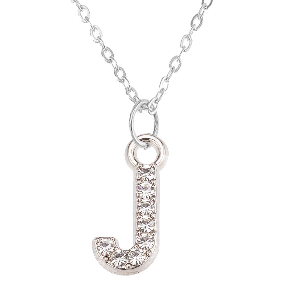 Mode Glanzende A-Z Letter Hanger Bedel Ketting 26 Initialen Alfabet Naam Sleutelbeen Ketting Feest Valentijnsdag Sieraden Cadeau