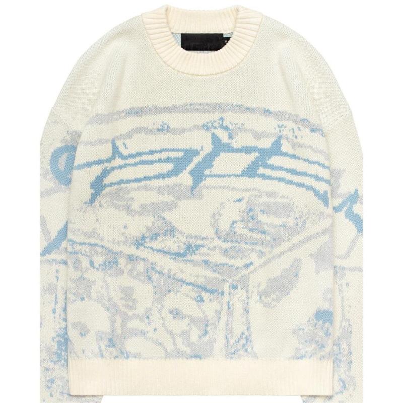 Y2K emo männer Pullover Pullover Kreative Anime frauen Gestrickte Streetwear Maiden Übergroßen Harajuku O Neck Strickwaren Kleidung