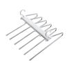 Hanging Hole Foldable Pants Hangers Stainless Steel Clothes Rack Organizer  Scarf