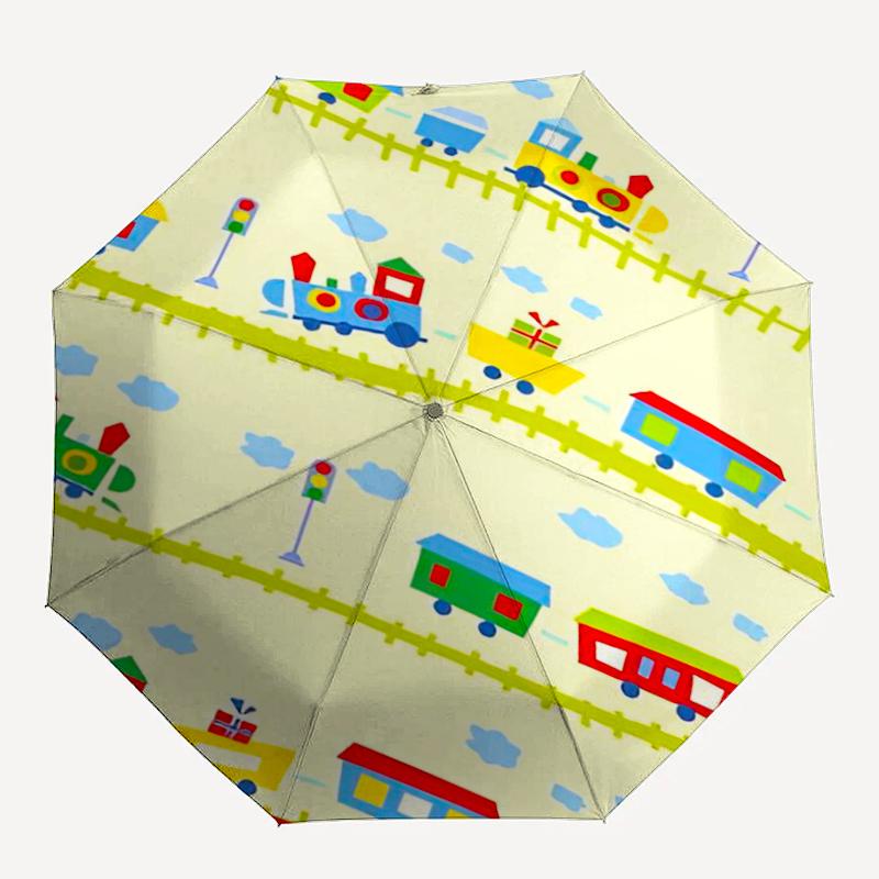 Cute Cars Theme Automatic Umbrella, Lightweight & Portable, 8 Rib, Perfect for Outdoor Travel, Birthdays, Christmas, Gifts.