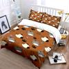 Cats and Paw Prints. Bedding Sets Duvet Cover Sets Duvet Covers Pillowcases(1 * Duvet Cover 2 * Pillowcases, Without Duvet Insert)