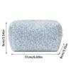 Durable Multi-functional Fuzzy Makeup Bag Leopard Print Large Capacity Toiletry Organizer Portable Travel Storage Pouch Girls