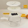 Passoire de nettoyage à poignée pliable Contenant alimentaire réutilisable pour fruits et légumes Filtre de lavage