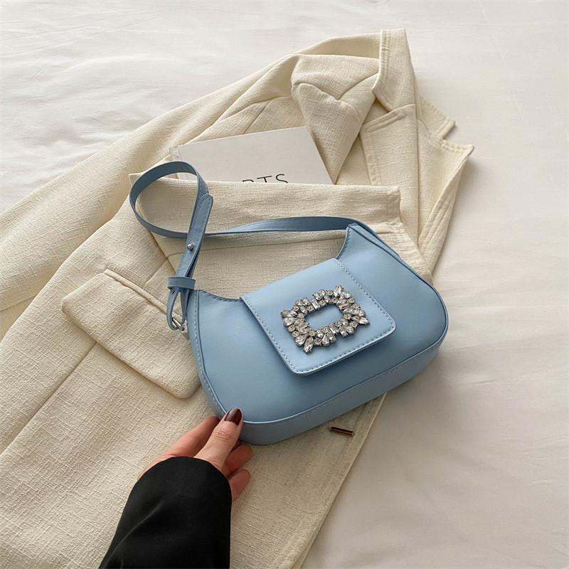 Stylish Spring Fashion Womens Underarm Bag Chic Unique Aesthetic Shoulder Bag In Black Green White Blue Pink Brown