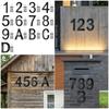 Modern Acrylic House Number Plate Door Label Number Plate Sign with Screw Modern Numbers Address Sign Easy Installation
