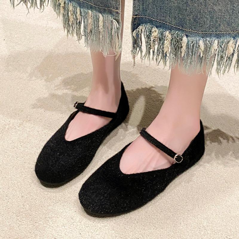 Leoparden Ballerinas Fell Damen Mary Janes Schuhe Marke Herbst Neu Freizeitschuhe 2025 Trend Ballerinas Modedesigner Zapatos Mujer