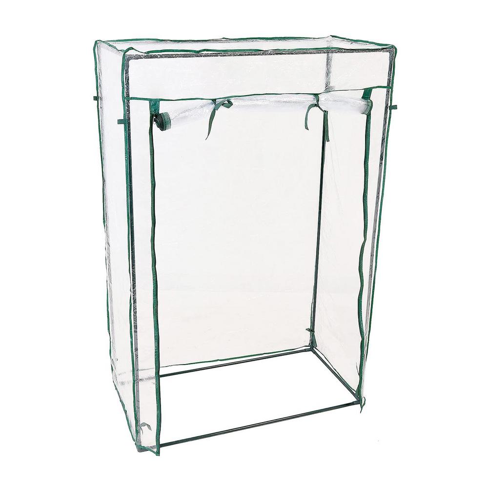 Portable Greenhouse Cover Anti-UV Waterproof PVC Plant Cover Tomato Plants Garden Tent Greenhouse (Without Iron Stand)