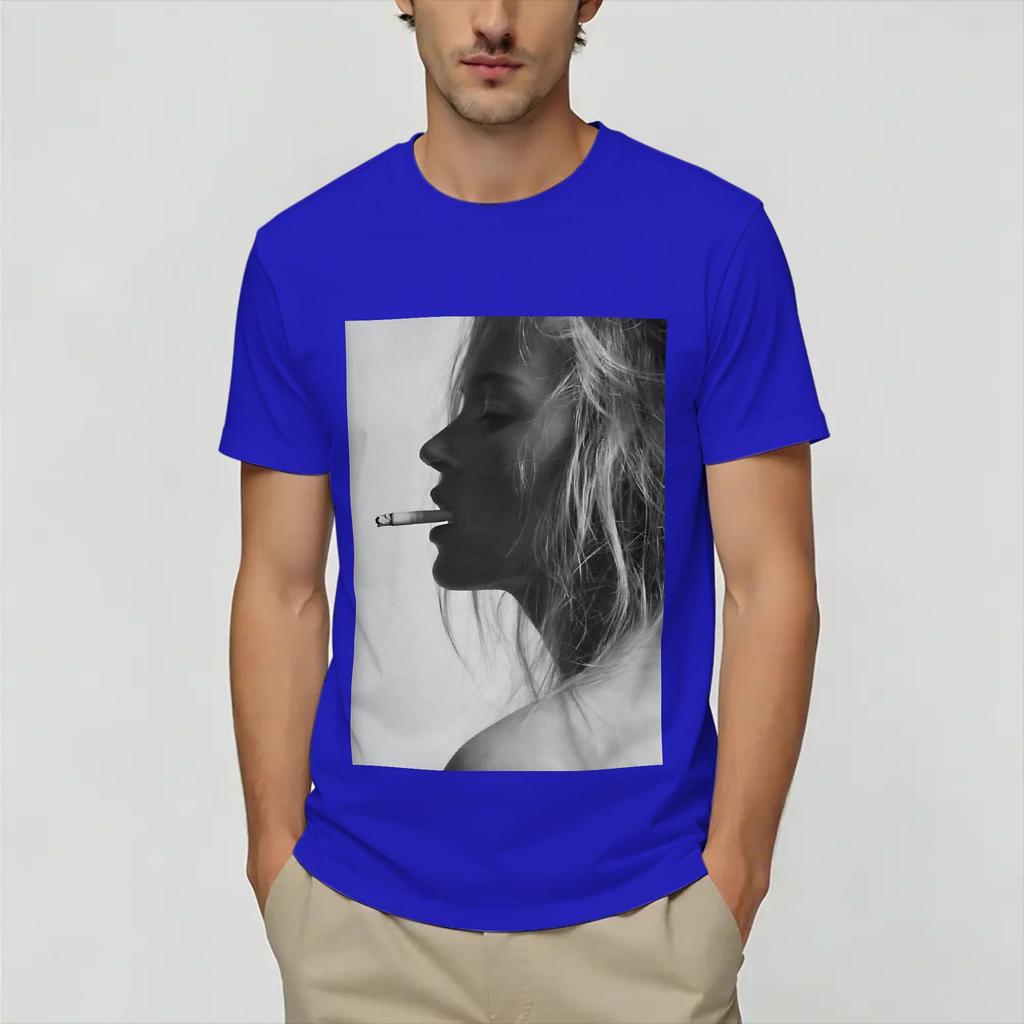Kate Moss TShirt Summer Pure Cotton TShirts For Unisex Hipster Custom DIY Tshirt ShortSleeve Funny Tops