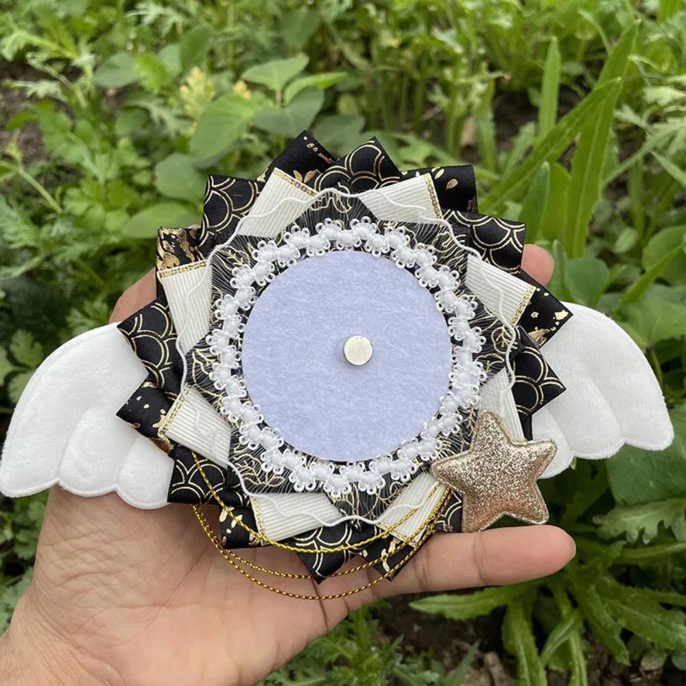 Blumenbrosche Halter Itabag Deko Spitze Bunte Anstecknadeln Pins Tablett Studentengeschenk