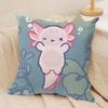 Salamander Cushion Cover Soft Plush Fabric DoubleSided Printed Sofa Cushion Cover for All Seasons Home Decor Gift