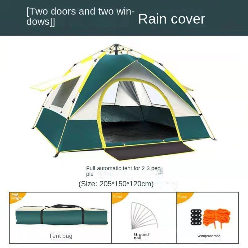 Outdoor Tent Camping Full Set Outdoor Camping Family Picnic Travel Sun Protection Folding Sunshade Portable Automatic