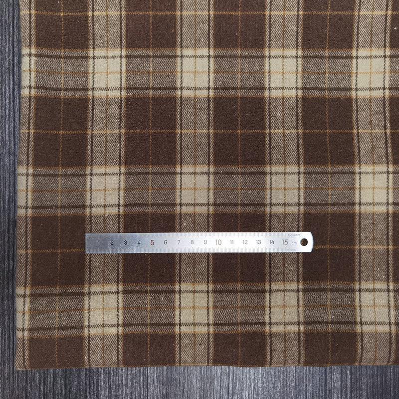 Children's Twill Plaid Flannel Shirt Fabric - Yarn Dyed, Brushed Cotton