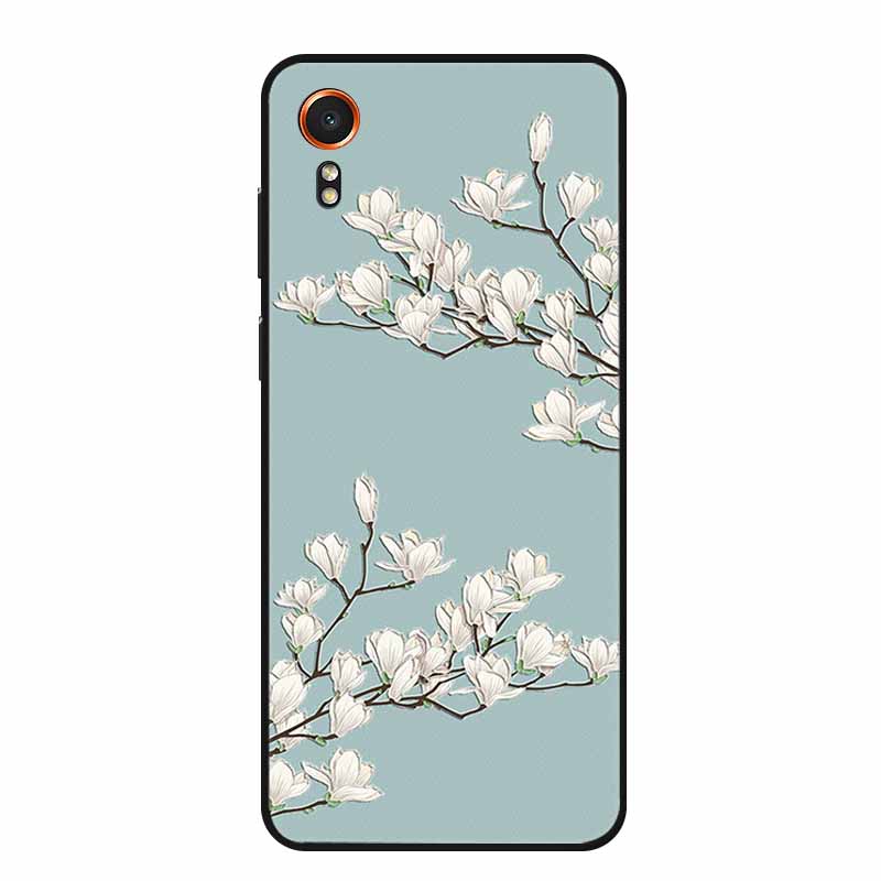 3D Emboss Case For Samsung Galaxy Xcover7 Phone Case Relief Flowers Soft Silicone Back Cover For Samsung Xcover 7 Case Shell Bag