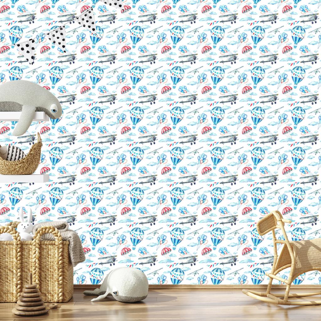 Balloons In the Sky Wallpaper for Living Room and Bedroom 50x1000