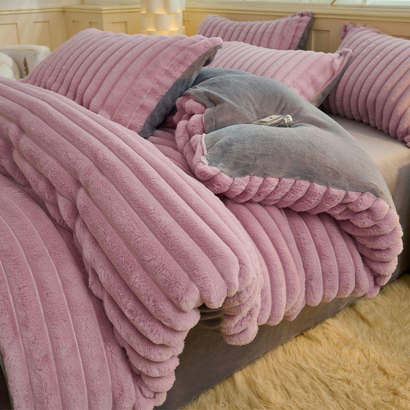 WOSTAR Imitation faux rabbit fur duvet