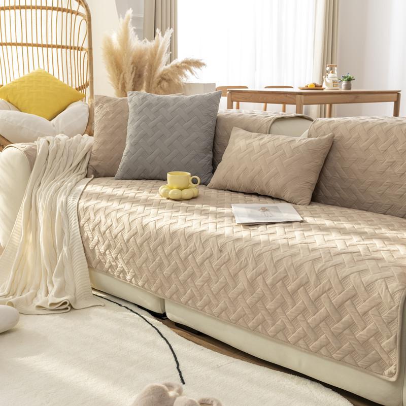 Cotton Fabric Sofa Cover Four Seasons Universal Non-slip Sofa Cushion Living Room Combination Sofa Cover Towel Breathable