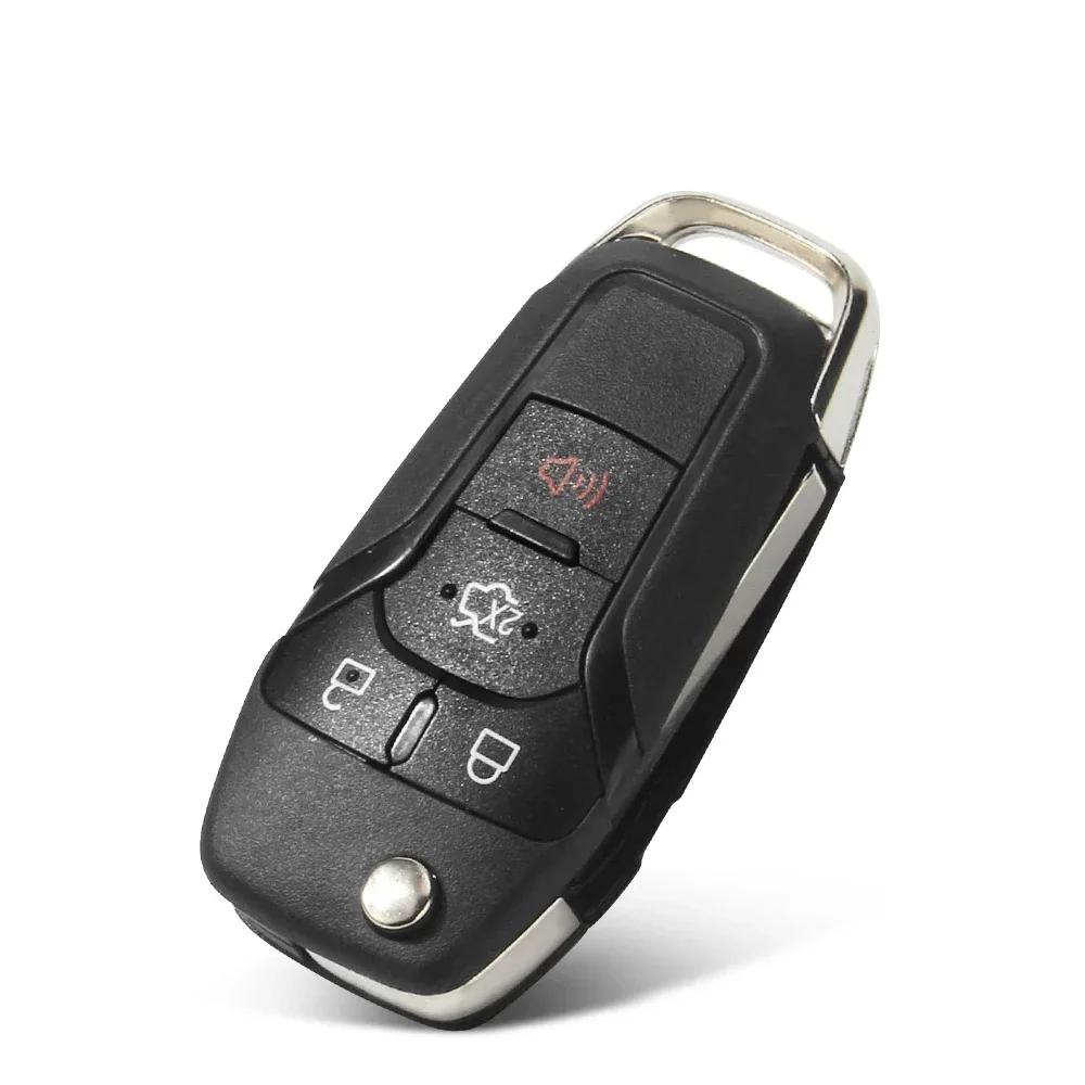 Flip Remote Key Shell 2/3/4 Buttons Case For Ford - F-150 Fusion F-250 F-350 Focus Mk Mk7 Explorer Ranger Hu101
