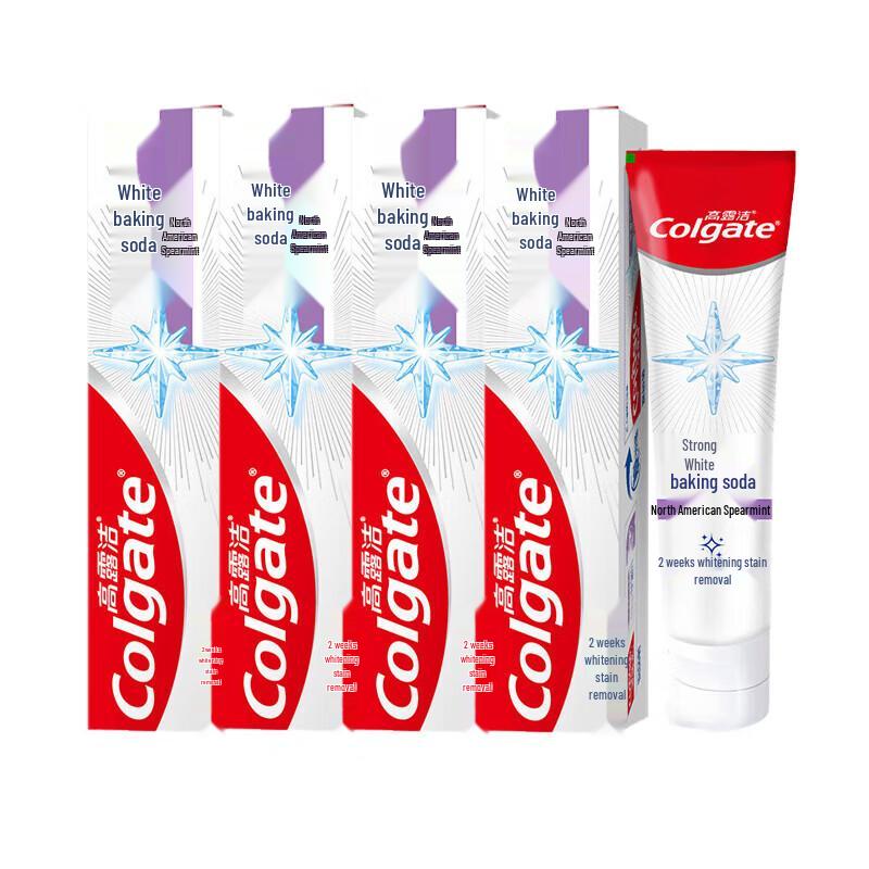 Colgate Baking Soda Spearmint Whitening Toothpaste 4x120g