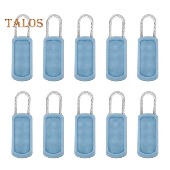 

10 шт. сменных бегунков для молний, съемные противоскользящие бегунки для молний, универсальный бегунок для молнии, набор для ремонта молний для ботинок, брюк, курток, рюкзаков 10 pcs синий