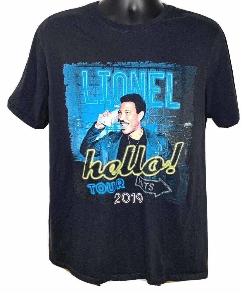 Lionel Richie Hello Hits Tour 2019 Shirt Classic Black Unisex S-4XL Unisex T-Shirt M