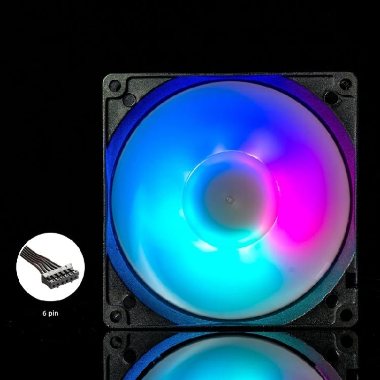 PC Computer Chassis Cooling Fan Low Noise Energy ARGB 5V 3Pin For PC Gaming Console Cooling Fan Heat Dissipation