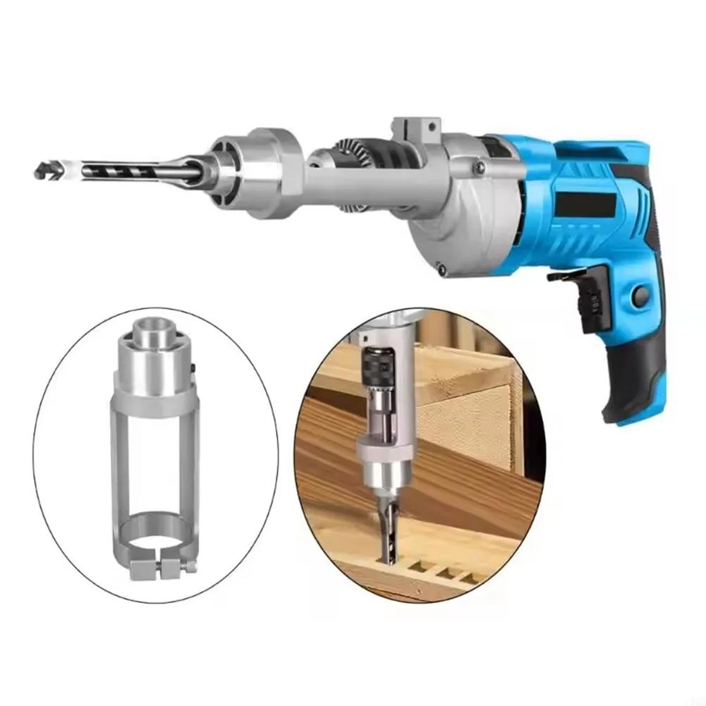 Fixing Bracket for Square Hole Drill Bit Adapter Compatible with Hand Electric Drills Aluminium Alloy Material