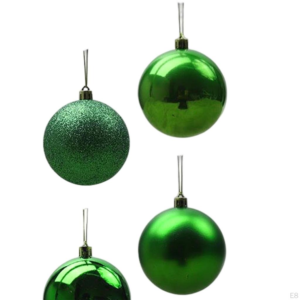 24 Pieces Christmas Tree Ornaments Shatterproof Hanging Xmas Balls for Outdoor Decor