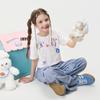 MQD Girls' Cartoon Print Casual Short-Sleeve T-Shirt