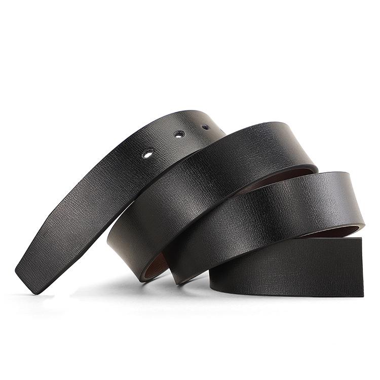 Men's Luxury Leather Pin Buckle Belt - Genuine Leather, High-End Niche Design, Light & Stylish Accessory