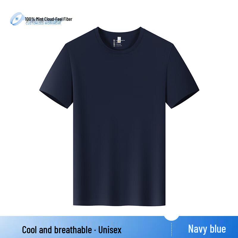 QIANYIYANG Crew Neck Short Sleeve T-Shirt M