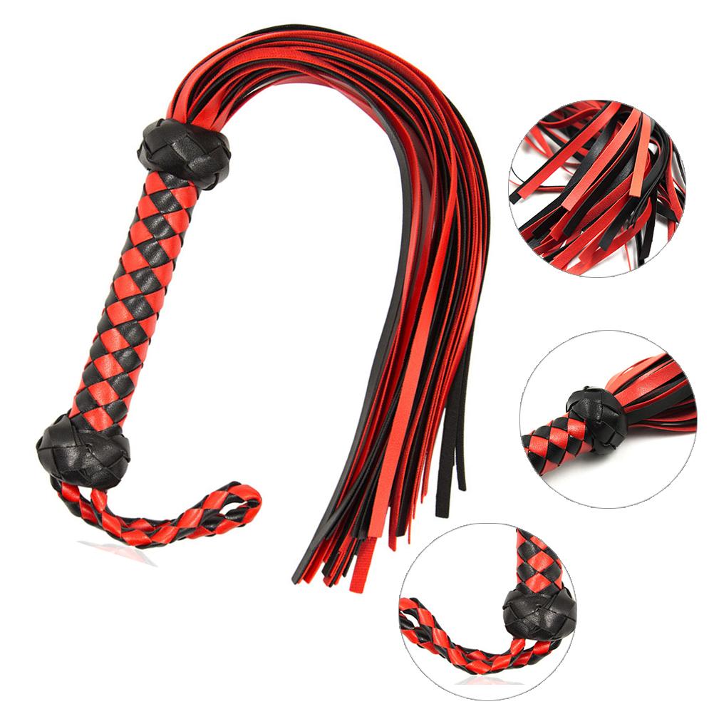 Artificial Leather Horse Riding Whip for Horse Training Crop Whip