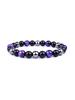Triple Protection Natural Stone Beads Bracelet Tiger's Eye for Courage Obsidian for Grounding & Pyrite for Wealth Health Jewelry