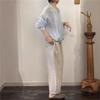 Johnature Giacca con cerniera giapponese da donna Primavera Larga Casual Versatile Coulisse Sottile Protezione Solare Cappotti da Donna