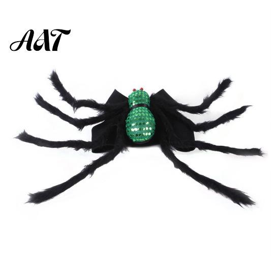 Non Restraining Pet Clothing for Active Pets Spider Costume, Halloween Cat Outfit with Skull Face, Black Cute Transformation Birthday Holiday Apparel
