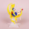 1 Pc Anime Sailor Moon Action Figures Moon Shaped Sitting Posture Moon Power PVC Model Collection Kid Gift Toy