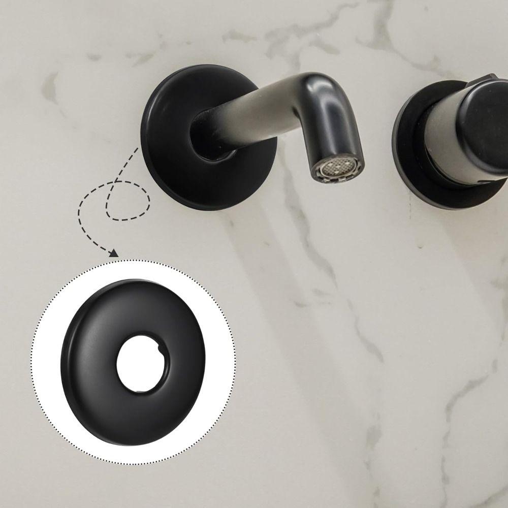 Černý ozdobný kryt baterie Nerezový nástěnný kryt příruby Nová příruba sprchového ramene