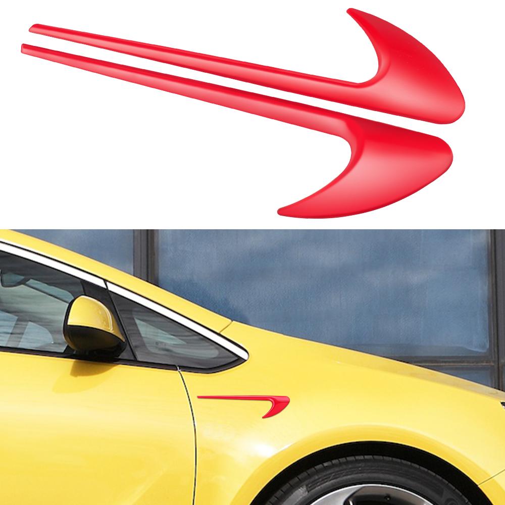 2pcs/set Red Side For Mercedes Wing Sticker AMG BRABUS Fender Side Sticker for AMG Mercedes Benz Rocket BRABUS A/B/C/E/S/ Class