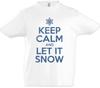 Keep Calm And Let It Snow Kids Boys Kids Boys T-Shirt Fun Merry White Christmas